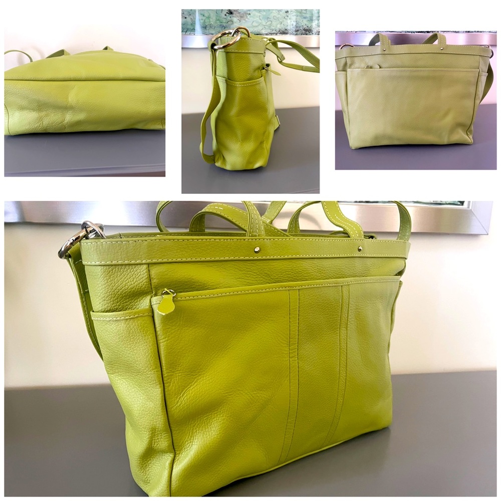 Extra large leather bag or diaper bag